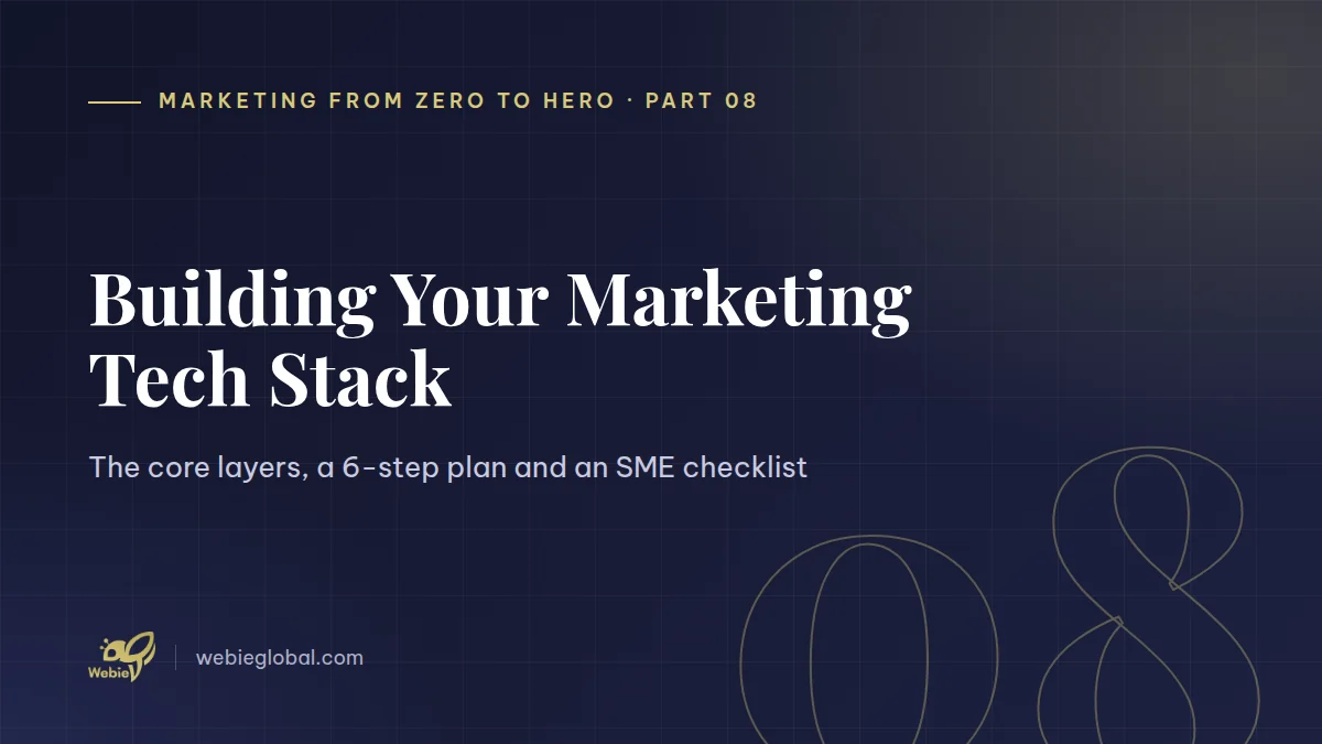 Building your marketing tech stack: core layers and a six-step plan