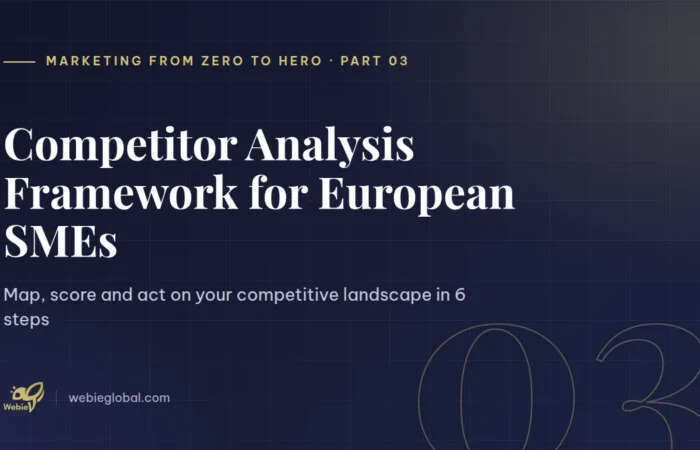 Competitor analysis framework for European SMEs — Marketing from Zero to Hero part 3