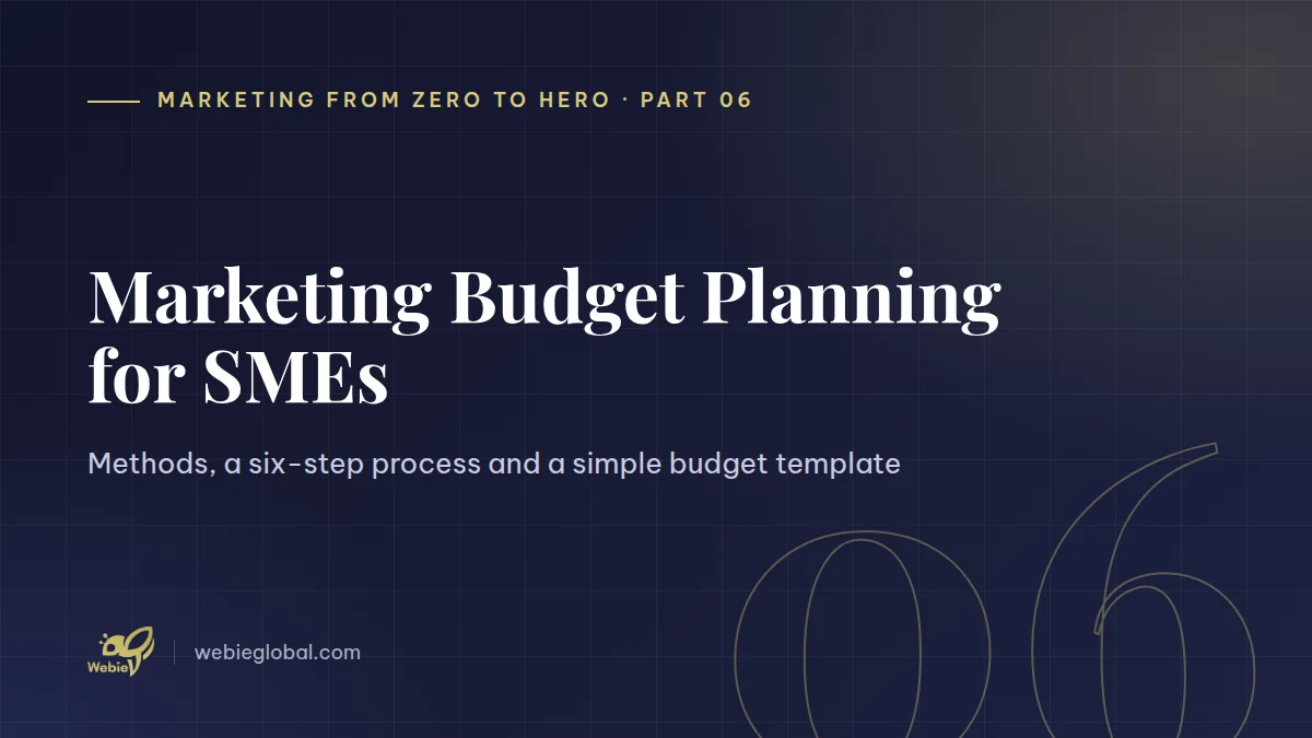 Marketing budget planning for SMEs — Marketing from Zero to Hero part 6