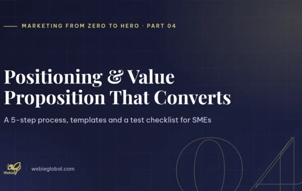 Positioning and value proposition that converts — Marketing from Zero to Hero part 4