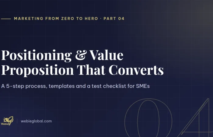 Positioning and value proposition that converts — Marketing from Zero to Hero part 4